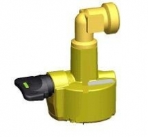 Adapter Quick-on Ø 27mm uitgang bocht L21,8