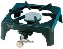 Crown burner with 1 nozzle and tap butane/propane 28/37 mbar